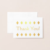 Maßgeschneiderter Goldfilm "Danke!" Karte (Vorderseite mit Umschlag)