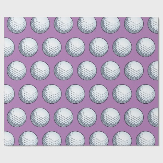 Maßgeschneiderter Golf Ball Geschenkpapier (Flach)