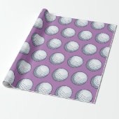 Maßgeschneiderter Golf Ball Geschenkpapier (Ungerollt)