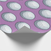 Maßgeschneiderter Golf Ball Geschenkpapier (Ecke)