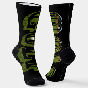 Maßgeschneiderter Golf Name, Crew Socken
