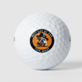 Maßgeschneiderter Golfball mit Hundebild (Vorderseite)