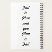 Maßgeschneiderter Gone Fishing Planer (Rückseite)