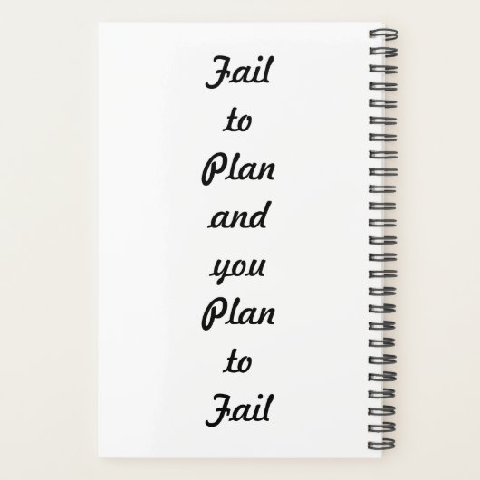 Maßgeschneiderter Gone Fishing Planer (Rückseite)