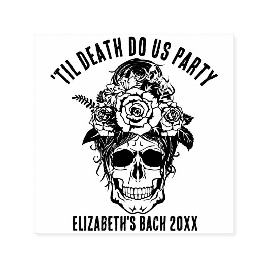 Maßgeschneiderter Goth-Skull durch Bridge oder Die Permastempel (Design)