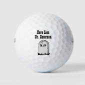 Maßgeschneiderter Grabstein Golfball (Vorderseite)