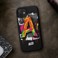 Maßgeschneiderter Graffiti-Stilbrief "A" Graphic