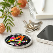 Maßgeschneiderter Graffiti-Stilbrief "A" Graphic Schlüsselanhänger (Seite)