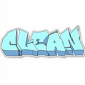 Maßgeschneiderter Graffiti Vinyl Sticker (Vorderseite)