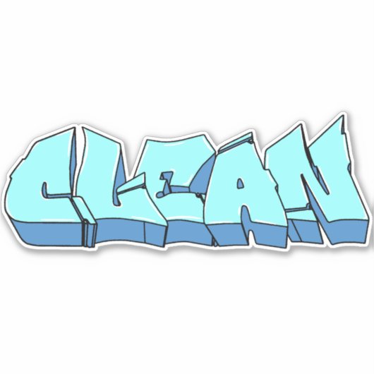 Maßgeschneiderter Graffiti Vinyl Sticker (Vorderseite)