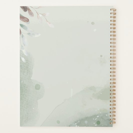 Maßgeschneiderter Graublütenspender Planer (Rückseite)