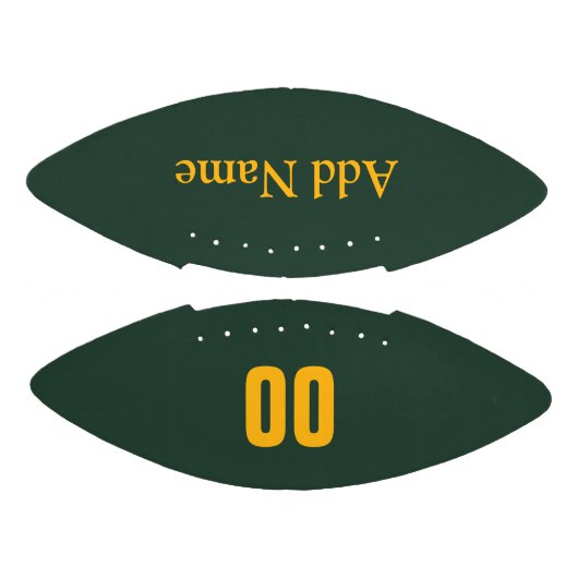 Maßgeschneiderter Green/Gold Mini-Fußball Football (Paneele)