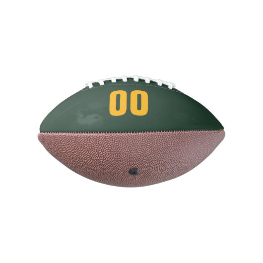 Maßgeschneiderter Green/Gold Mini-Fußball Football (Gedreht 270)