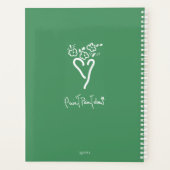 Maßgeschneiderter Green Posy Vase Planner Planer (Rückseite)
