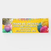 Maßgeschneiderter Großer Re-Opening-Ballons-Laden Banner (Horizontal)
