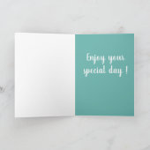 Maßgeschneiderter Großer Tag Karte (Innenseite)