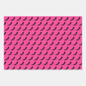 Maßgeschneiderter, gürtelrosa Stiletto High Heel S Geschenkpapier Set (Vorderseite 2)