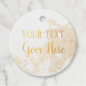 Maßgeschneiderter, handgefertigter Blumenkranz Geschenkanhänger (Vorderseite)