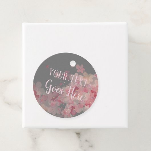 Maßgeschneiderter, handgefertigter Blumenkranz Geschenkanhänger (Beispiel)