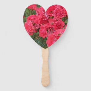 Maßgeschneiderter Handlüfter - Lachsfarbene Rose Fächer