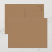 Maßgeschneiderter, hellbrauner Bildperfektionstand Postkarte (Vorne/Hinten)