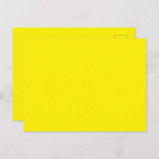Maßgeschneiderter, hellgelber Bildperfektionierung Postkarte (Vorne/Hinten)