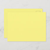 Maßgeschneiderter, hellgelber Bildstandard Postkarte (Vorne/Hinten)
