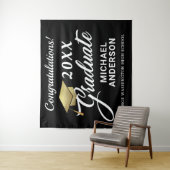 Maßgeschneiderter Hintergrund für Graduierungspart Wandteppich (Beispiel)