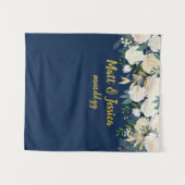 Maßgeschneiderter Hochzeitshintergrund Foto Stand Wandteppich (Vorderseite (Horizontal))