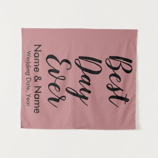 Maßgeschneiderter Hochzeitshintergrund für die Zer Wandteppich (Vorderseite (Horizontal))