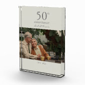 Maßgeschneiderter Hochzeitstag moderner Minimalism Fotoblock (Rechts)