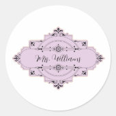 Maßgeschneiderter Hochzeitsticker Runder Aufkleber (Vorderseite)