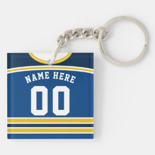 Maßgeschneiderter Hockey Jersey Keyring, Lacrosse Schlüsselanhänger