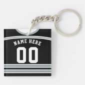 Maßgeschneiderter Hockey Jersey Keyring, Lacrosse Schlüsselanhänger (Rückseite)