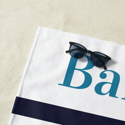 Maßgeschneiderter Hund 3 Foto Collage Aqua Blauer  Strandtuch (Beispiel)