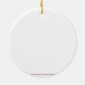 Maßgeschneiderter Hund Foto Keramik Ornament (Hinten)