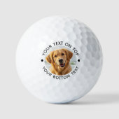 Maßgeschneiderter Hund Moderner Personalisiert Golfball (Vorderseite)