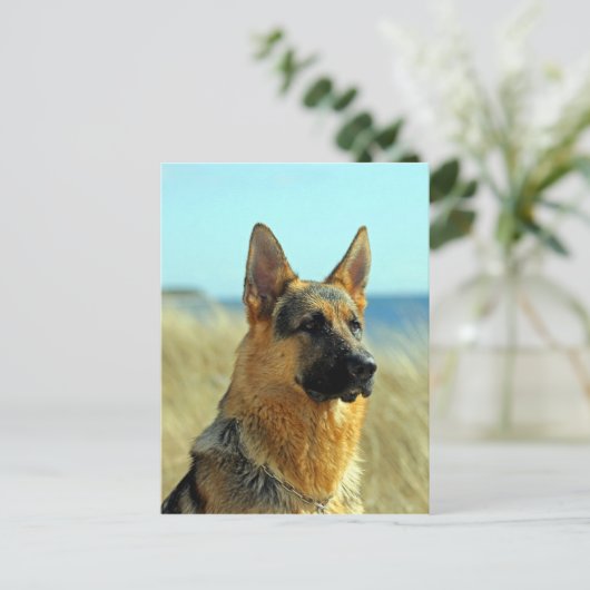 Maßgeschneiderter Hund Postkarte (Stehend Vorderseite)
