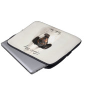 Maßgeschneiderter Hundeschlittenschuh Laptopschutzhülle (Vorne Knopf)