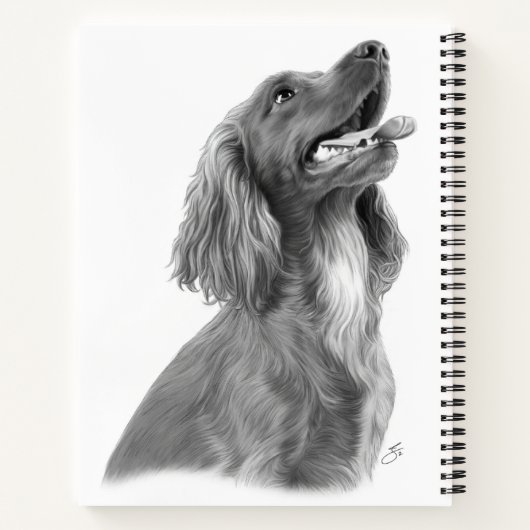 Maßgeschneiderter irischer Setter Notizblock (Rückseite)
