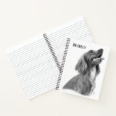 Maßgeschneiderter irischer Setter Notizblock (Innenseite)