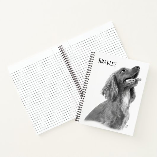 Maßgeschneiderter irischer Setter Notizblock (Innenseite)