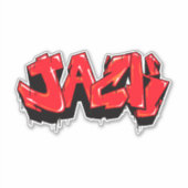 Maßgeschneiderter "Jack" Graffiti Vinyl Sticker (Vorderseite)