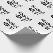 Maßgeschneiderter Jahr Master-Grad-Abschluss Geschenkpapier (Ecke)