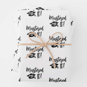 Maßgeschneiderter Jahr Master-Grad-Abschluss Geschenkpapier Set