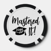 Maßgeschneiderter Jahr Master-Grad-Abschluss Pokerchips (Rückseite)