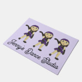 Maßgeschneiderter Jazz Dancer Tance School Studio Fußmatte (Schrägansicht)