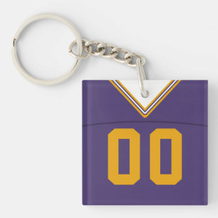 Maßgeschneiderter Jersey Keyring, Football Lacross Schlüsselanhänger