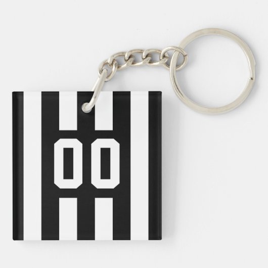 Maßgeschneiderter Jersey Keyring Schlüsselanhänger (Rückseite)
