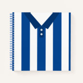 Maßgeschneiderter Jersey Template Notebook Soccer Notizbuch (Vorderseite)